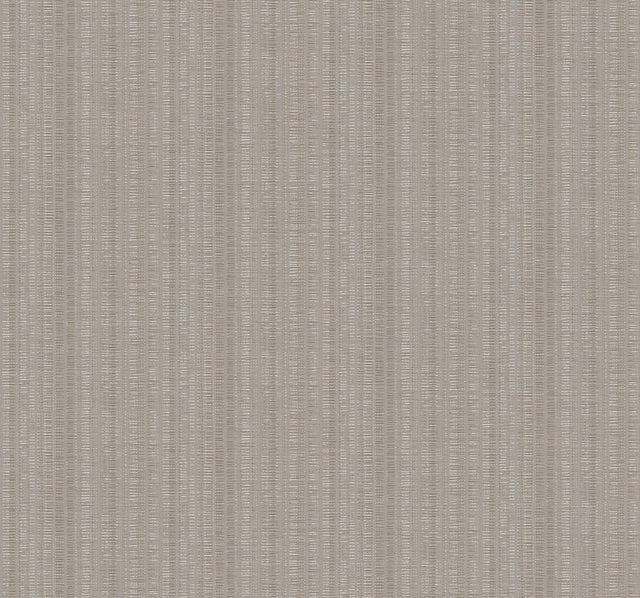 York Wallcoverings Line In The Sand Taupe Woven Stripe Wallpaper