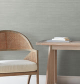 York Wallcoverings Silk Essence Light Green Faux Fabric Wallpaper
