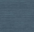 York Wallcoverings Silk Essence Indigo Faux Fabric Wallpaper
