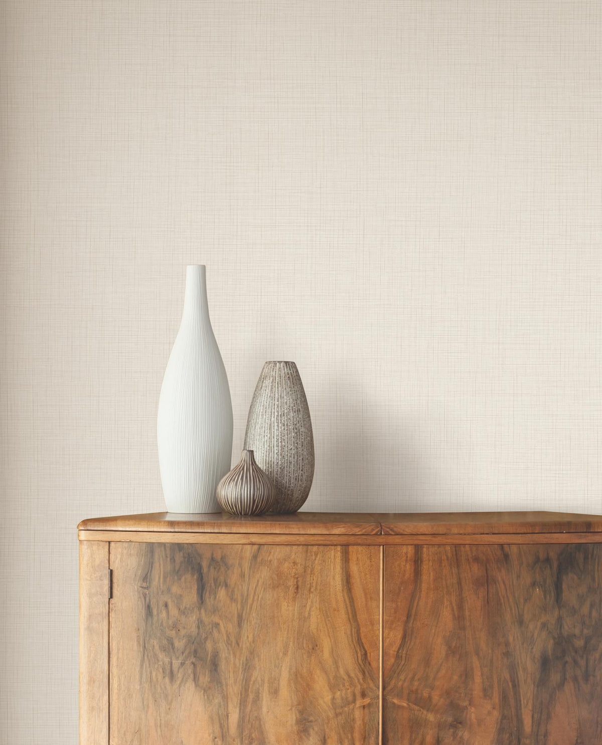 York Wallcoverings Open Air Ivory Crosshatch Wallpaper