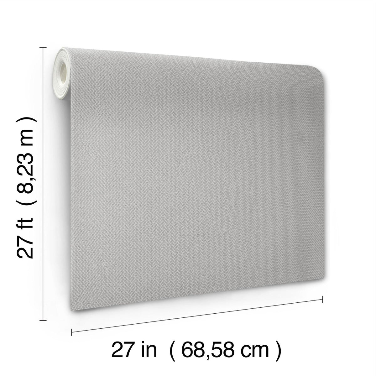 York Wallcoverings Tisket A Tasket Pewter Basketweave Wallpaper