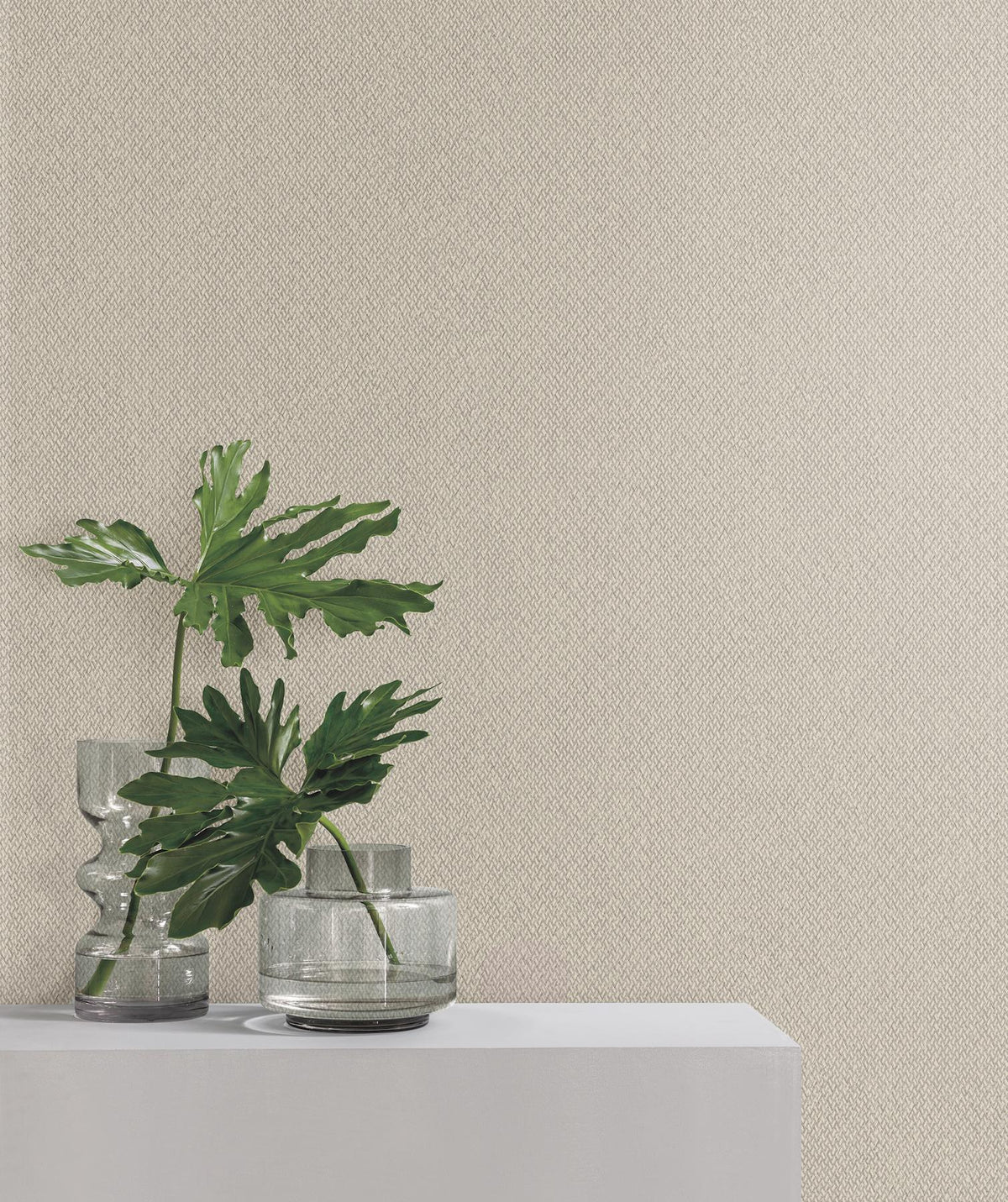 York Wallcoverings Tisket A Tasket Grey Basketweave Wallpaper