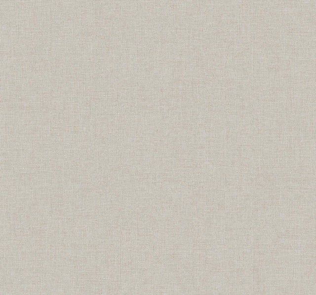 York Wallcoverings Heathered Linen Beige Faux Fabric Wallpaper