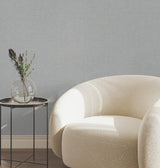 York Wallcoverings Heathered Linen Light Blue Faux Fabric Wallpaper