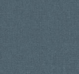 York Wallcoverings Heathered Linen Indigo Faux Fabric Wallpaper