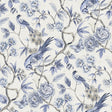 Waverly Aviary Garden Blue Peel and Stick Wallpaper