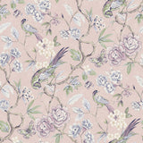 Waverly Aviary Garden Pink Peel and Stick Wallpaper