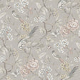 Waverly Aviary Garden Grey Peel and Stick Wallpaper