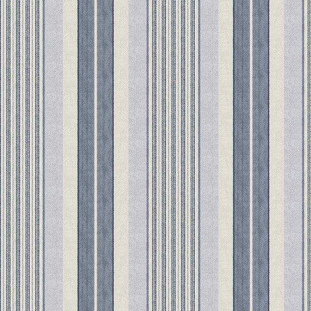 Waverly Escot Blue Peel and Stick Wallpaper