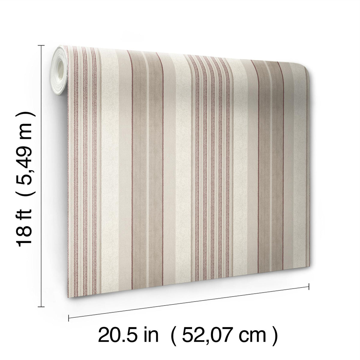 Waverly Escot Red Peel and Stick Wallpaper