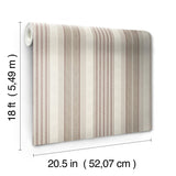 Waverly Escot Red Peel and Stick Wallpaper
