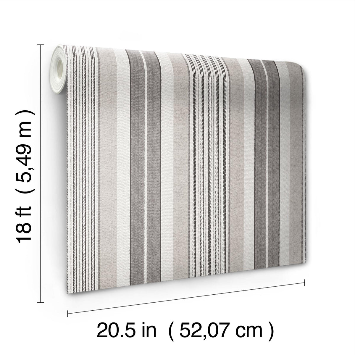 Waverly Escot Charcoal Peel and Stick Wallpaper