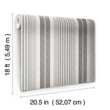 Waverly Escot Charcoal Peel and Stick Wallpaper
