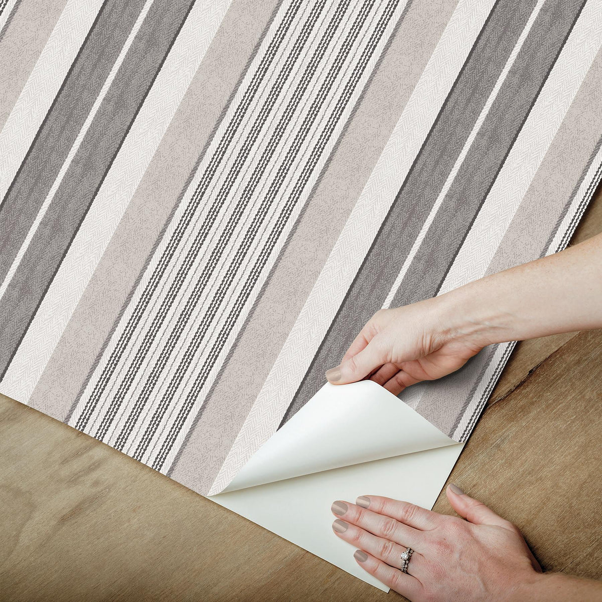 Waverly Escot Charcoal Peel and Stick Wallpaper