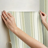 Waverly Escot Green Peel and Stick Wallpaper
