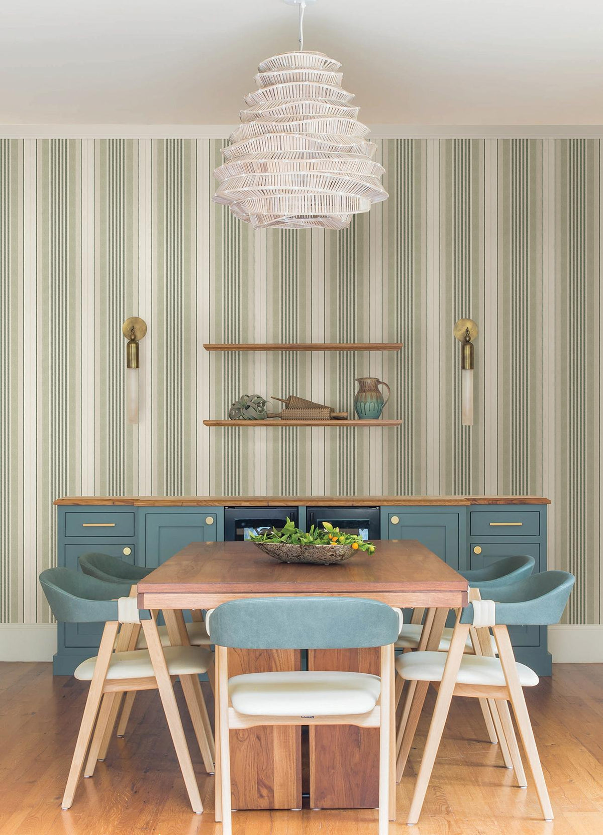 Waverly Escot Green Peel and Stick Wallpaper