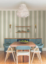 Waverly Escot Green Peel and Stick Wallpaper
