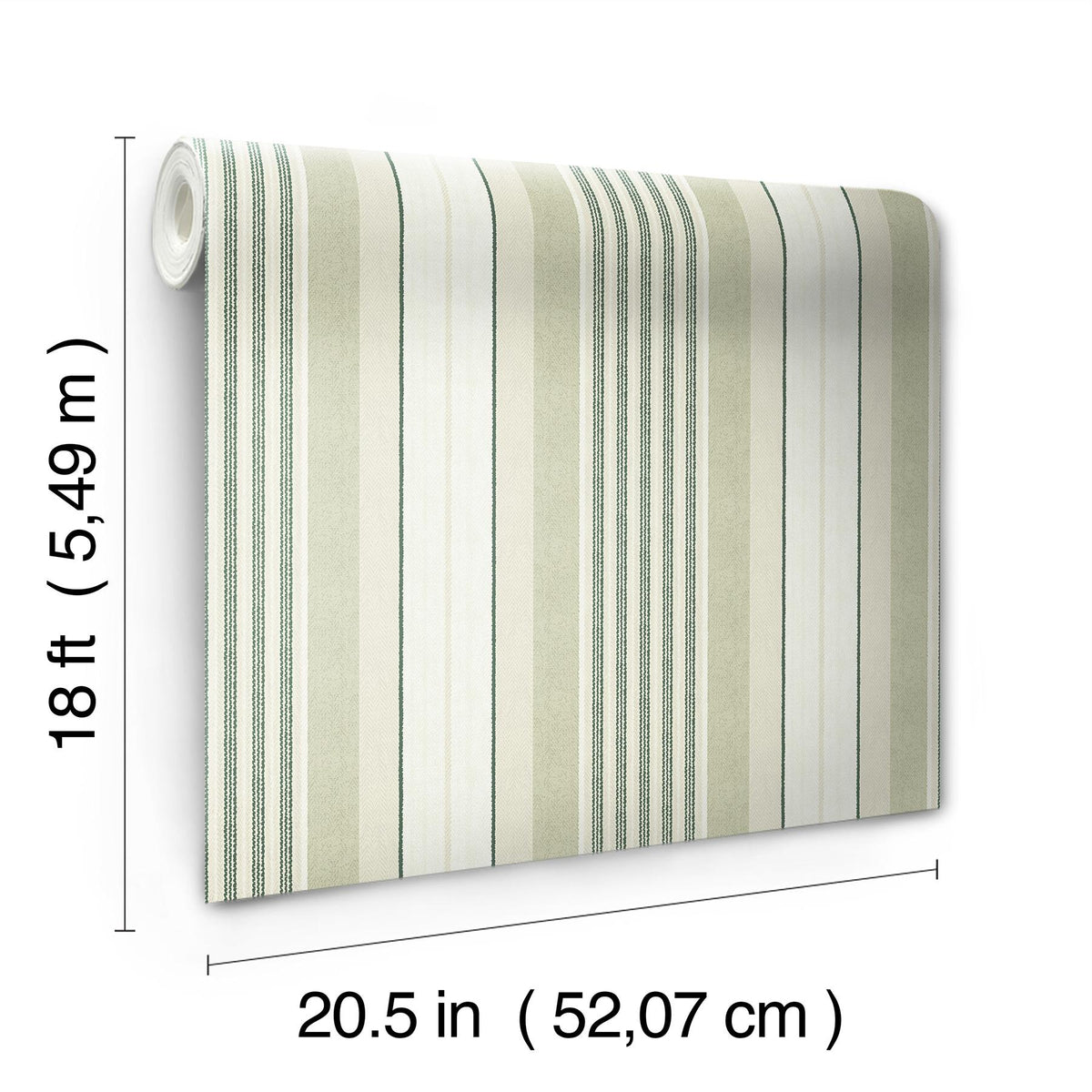 Waverly Escot Green Peel and Stick Wallpaper