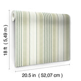 Waverly Escot Green Peel and Stick Wallpaper