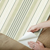 Waverly Escot Green Peel and Stick Wallpaper
