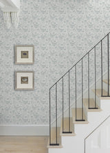 Waverly Winged Serenade Blue Peel and Stick Wallpaper
