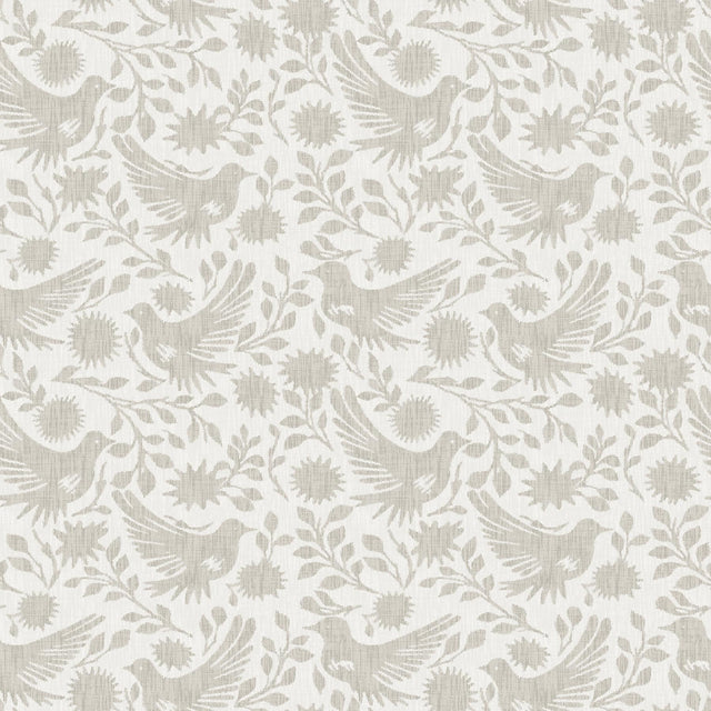 Waverly Winged Serenade Taupe Peel and Stick Wallpaper
