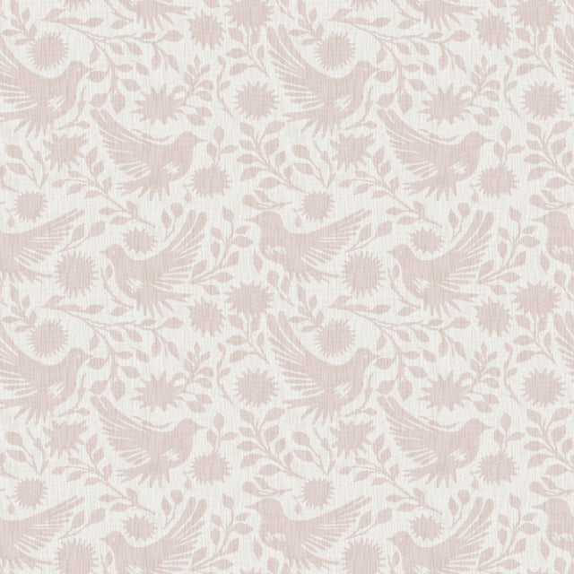Waverly Winged Serenade Pink Peel and Stick Wallpaper