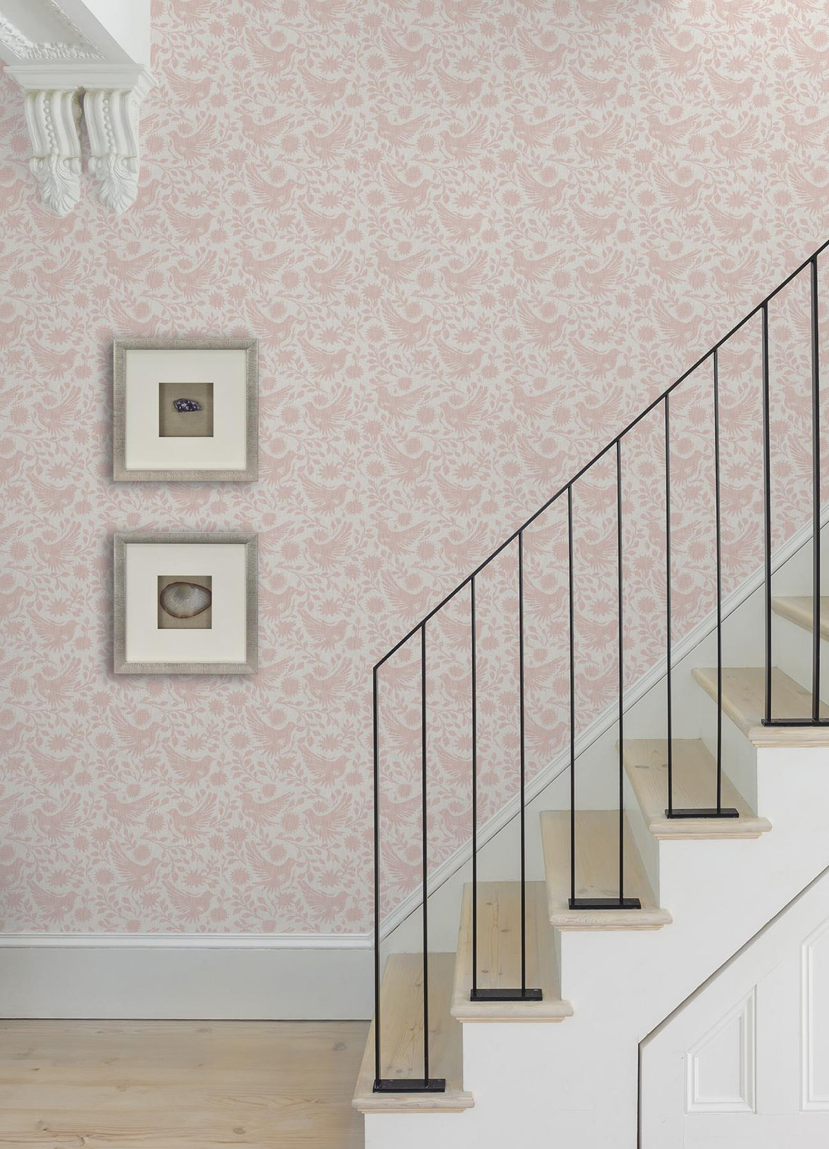 Waverly Winged Serenade Pink Peel and Stick Wallpaper