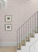 Waverly Winged Serenade Pink Peel and Stick Wallpaper