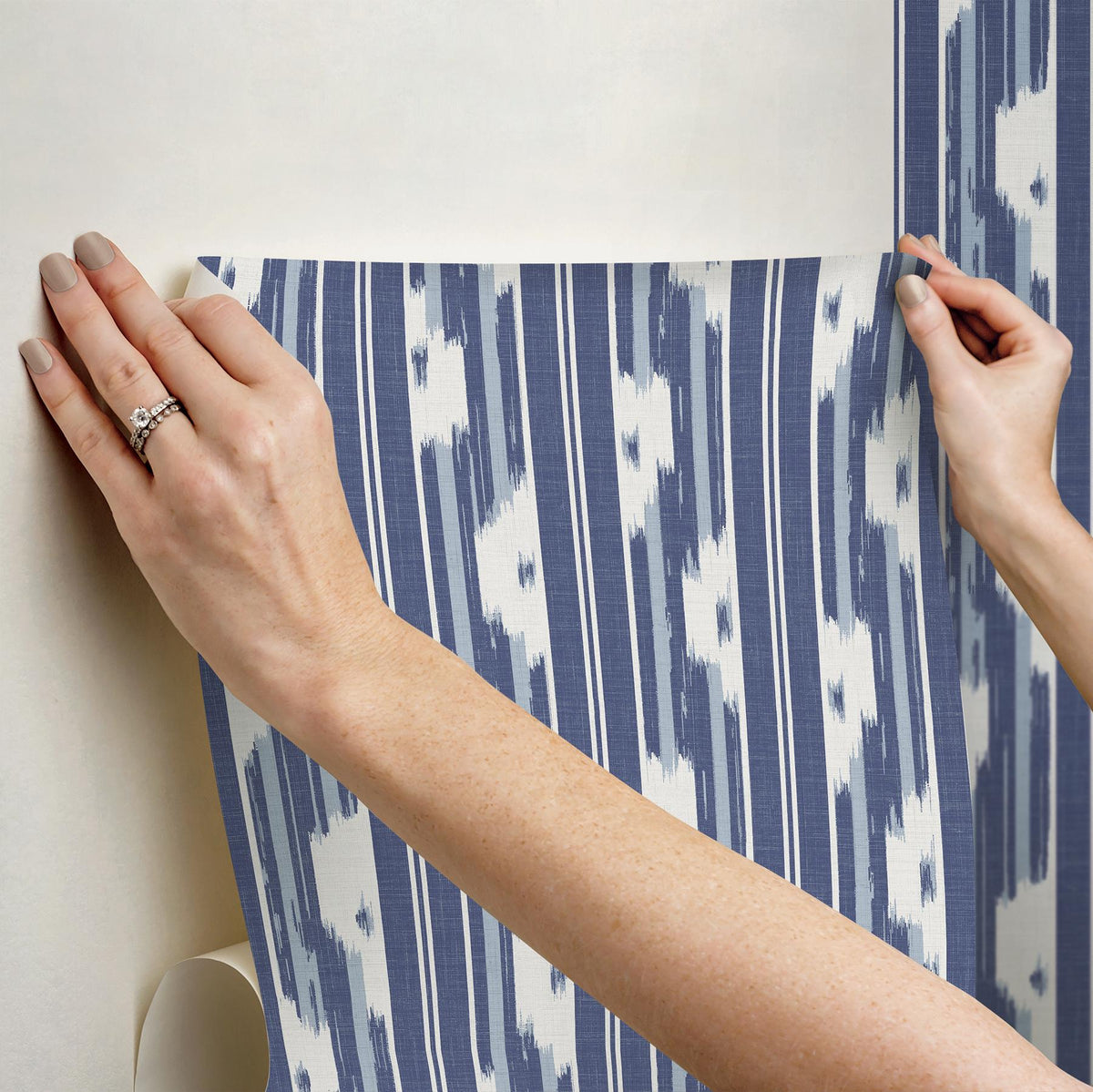 Waverly Ojai Blue Peel and Stick Wallpaper
