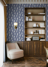 Waverly Ojai Blue Peel and Stick Wallpaper