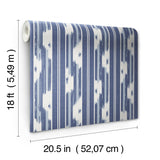 Waverly Ojai Blue Peel and Stick Wallpaper