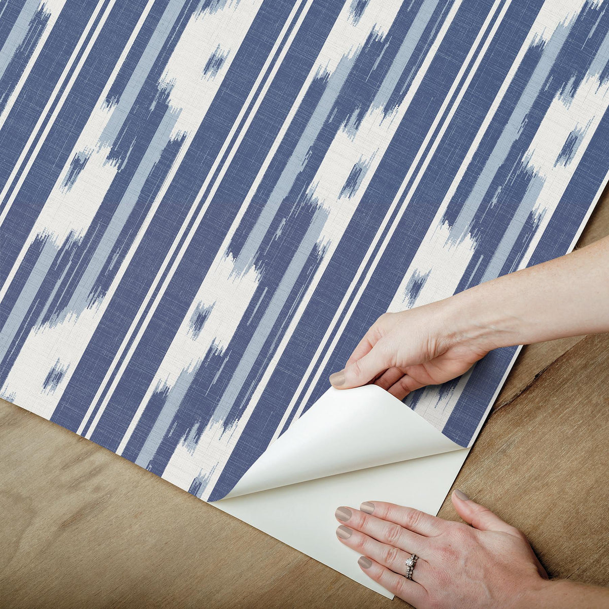 Waverly Ojai Blue Peel and Stick Wallpaper