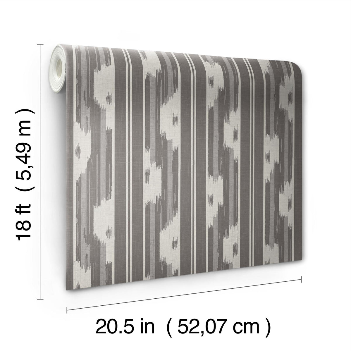 Waverly Ojai Charcoal Peel and Stick Wallpaper