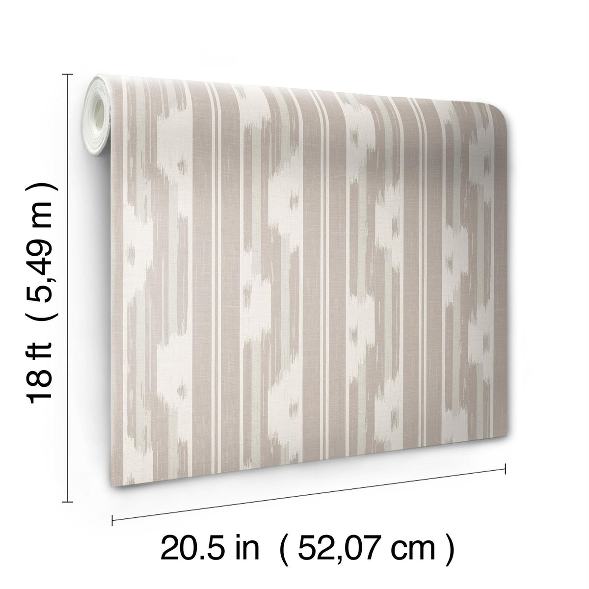 Waverly Ojai Taupe Peel and Stick Wallpaper