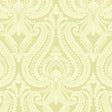 York Imperial Green Modern Damask Wallpaper