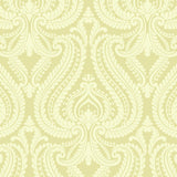 York Imperial Green Modern Damask Wallpaper