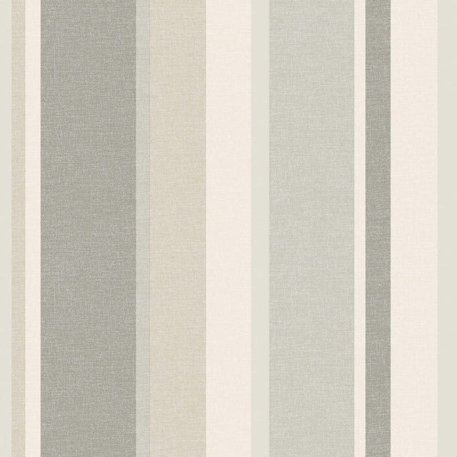 York Raya Beige Linen Stripe Wallpaper