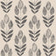 York Scandinavian Black Block Print Tulip Wallpaper