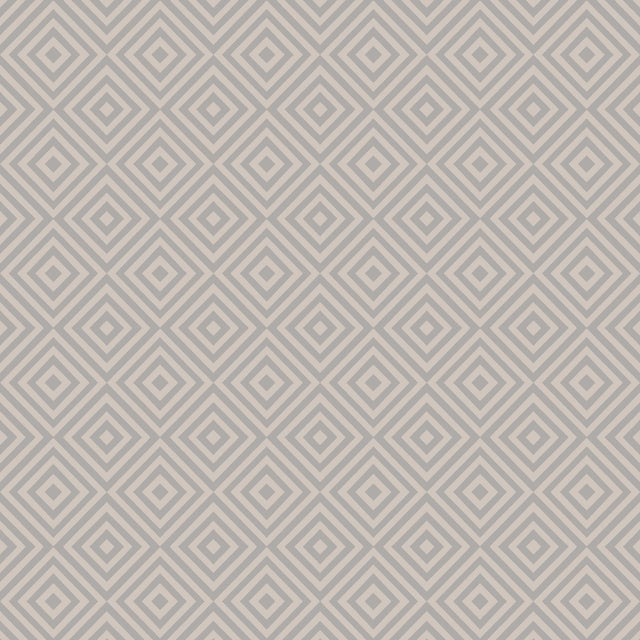 York Metropolitan Grey Geometric Diamond Wallpaper