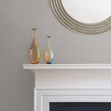 York Metropolitan Grey Geometric Diamond Wallpaper