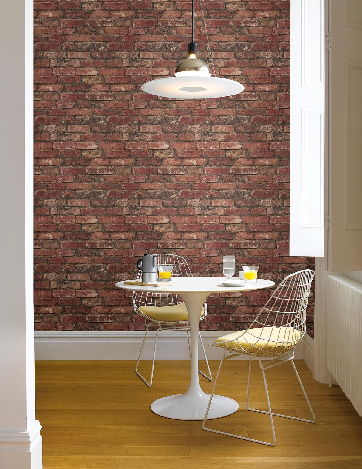York Brickwork Rust Exposed Brick Wallpaper