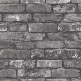 York Brickwork Slate Exposed Brick Wallpaper