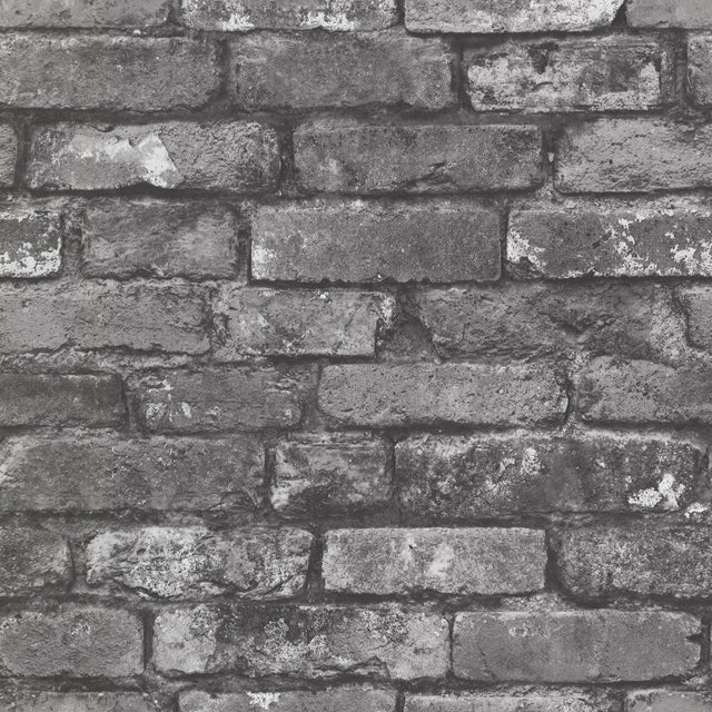 York Brickwork Slate Exposed Brick Wallpaper