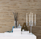 York Tereza Silver Foil Grasscloth Wallpaper