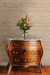 York Daria Neutral Grasscloth Wallpaper