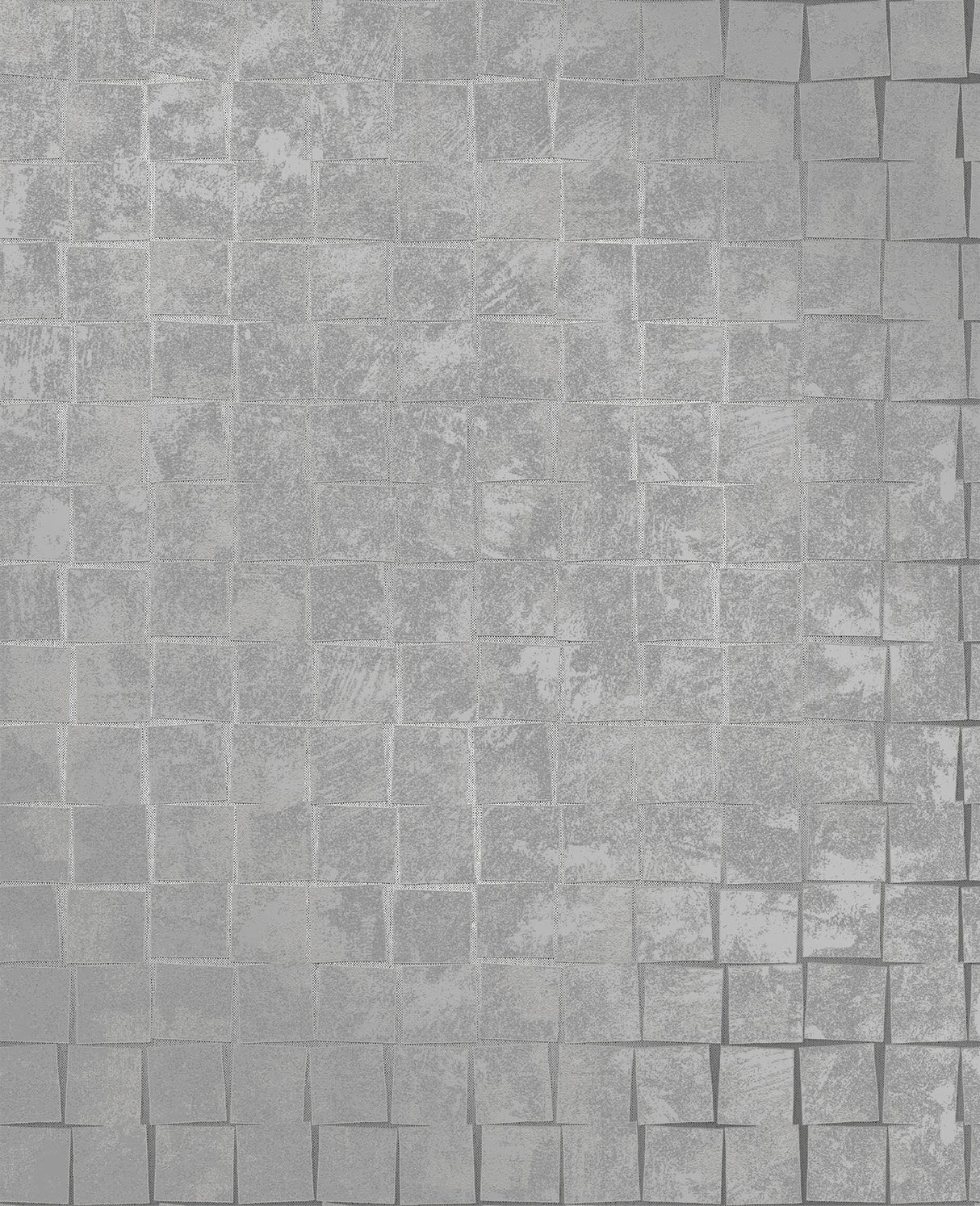 York Cubist Silver Geometric Wallpaper