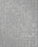 York Cubist Silver Geometric Wallpaper