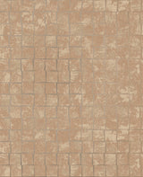 York Cubist Copper Geometric Wallpaper