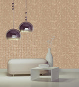 York Cubist Copper Geometric Wallpaper